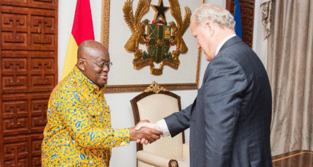 CWEIC Chairman Lord Marland meets HE Nana Akufo-Addo President of Ghana during visit to Accra