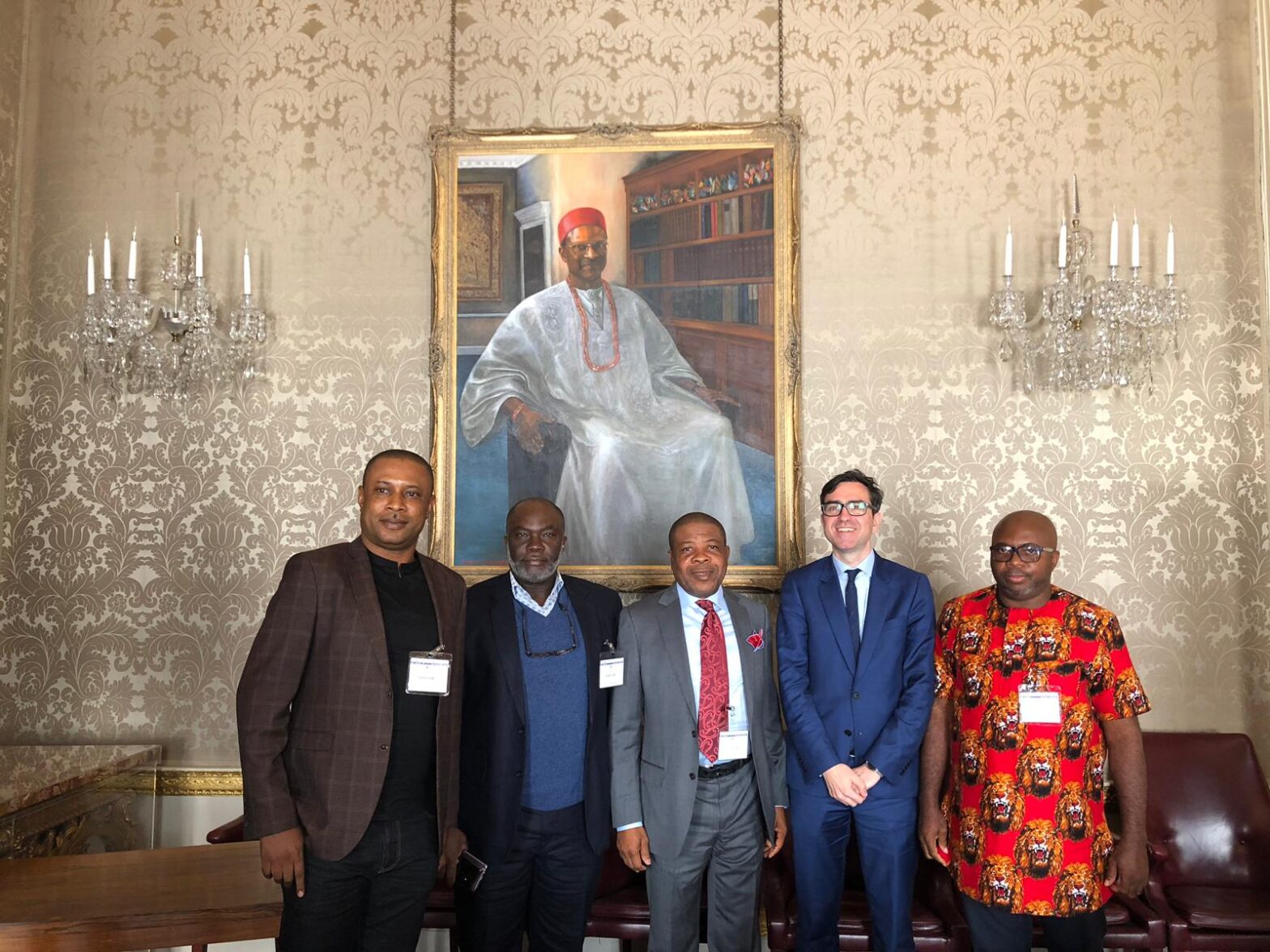 Welcoming in-coming Imo State Governor to Marlborough House, April 2019