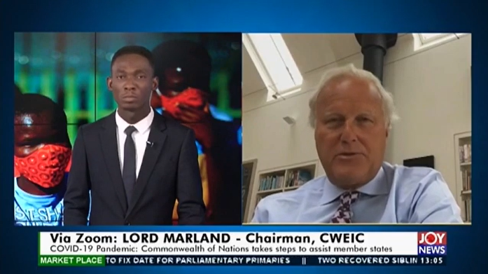 Lord Marland Interviewed on Joy News in Ghana Discussing COVID-19 and the Commonwealth