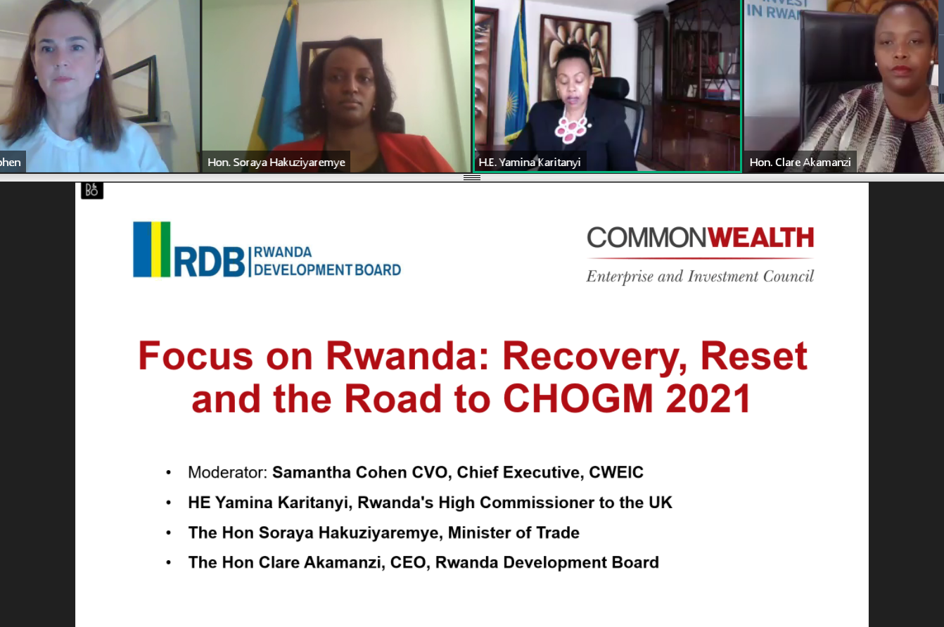 Focus on Rwanda: Recovery, Reset and the Road to CHOGM 2021 Focus on Rwanda: Recovery, Reset and the Road to CHOGM 2021