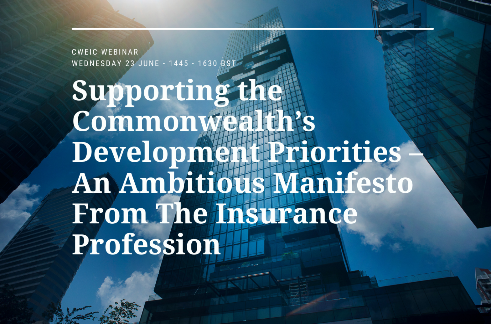 Supporting the Commonwealth’s development priorities: An ambitious manifesto from the insurance profession