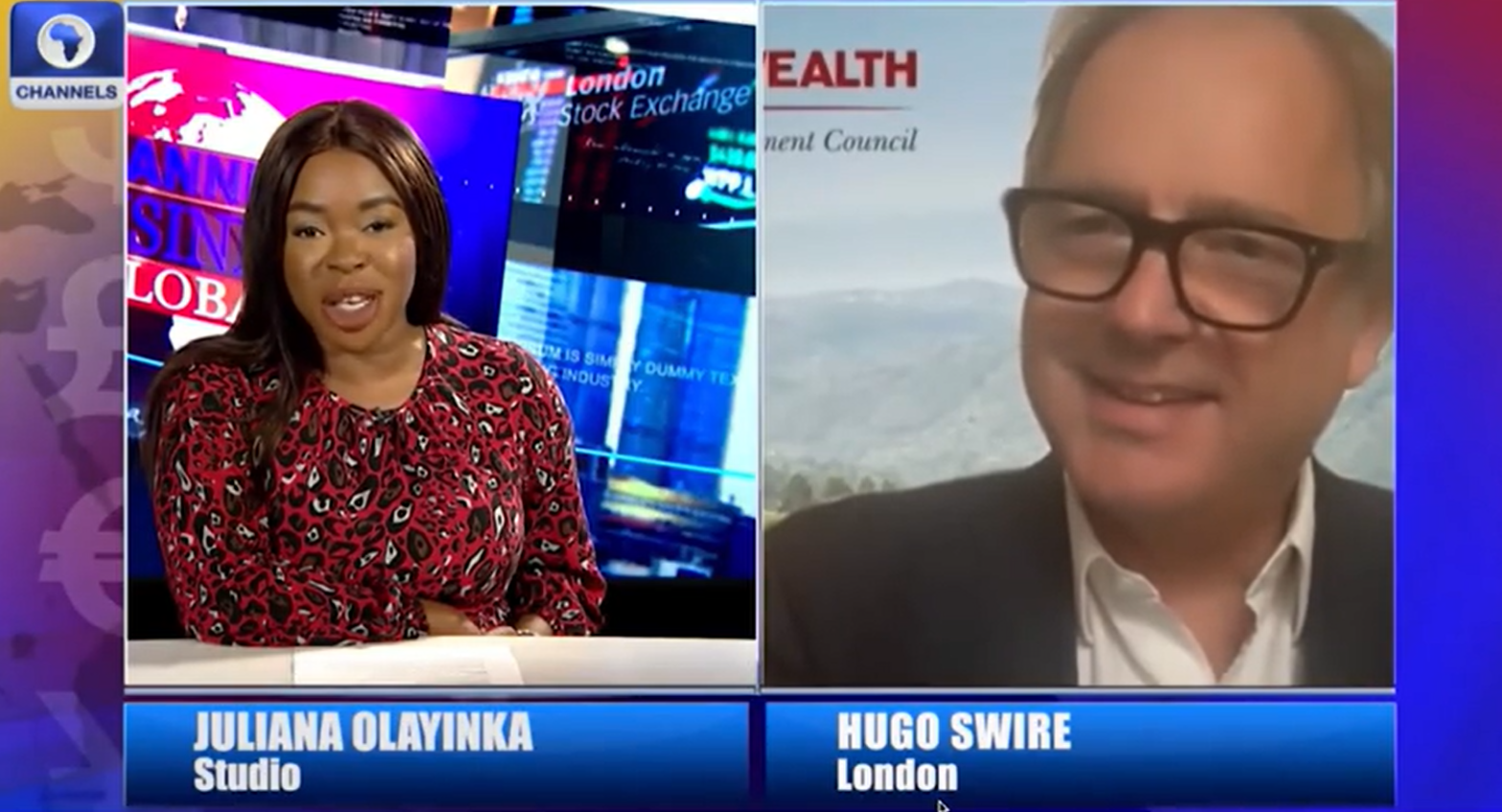 Sir Hugo Swire speaks to Juliana Olayinka from Channels TV Nigeria