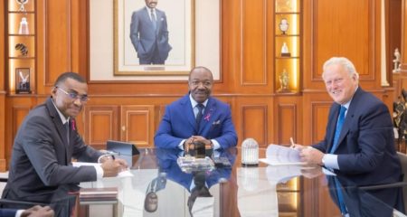 Lord Marland calls upon President President Ali Bongo in Gabon
