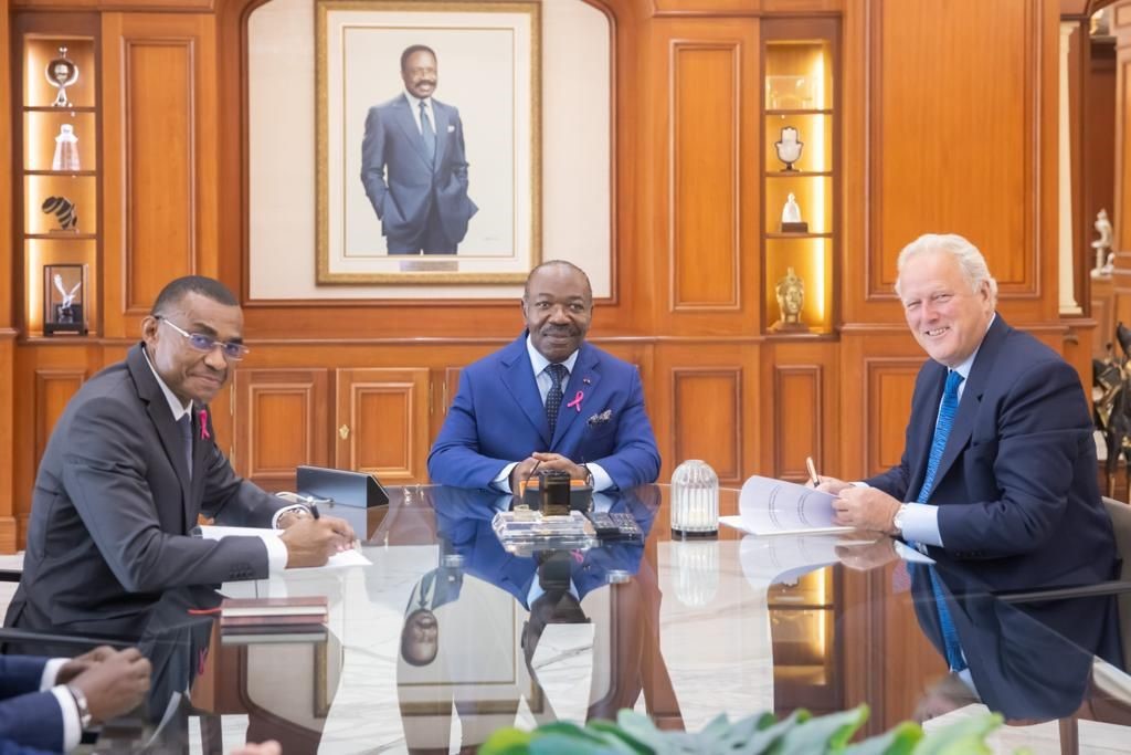 Lord Marland calls upon President President Ali Bongo in Gabon