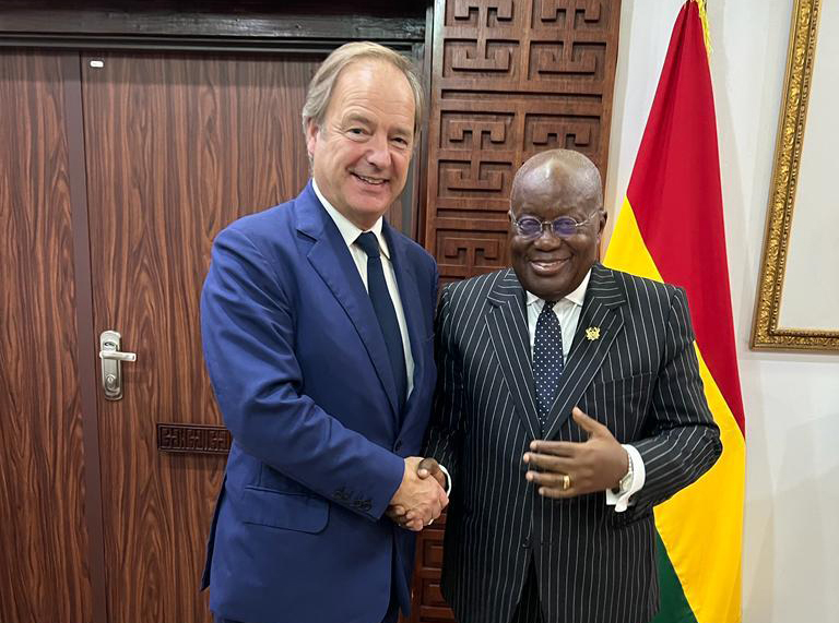 Lord Swire calls on HE Nana Akufo-Addo, President of Ghana