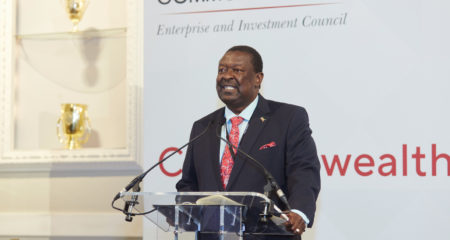 Musalia Mudavadi, Prime Cabinet Secretary of the Government of Kenya speaks at CTIS 2022