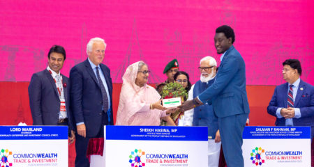 2nd Annual Commonwealth-Bangladesh Bangabandhu Sheikh Mujibur Rahman Green Investment Award presented to Eco Brix at Commonwealth Trade and Investment Forum