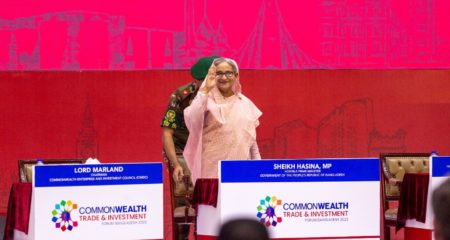 Prime Minister of Bangladesh, H.E. Sheikh Hasina, MP officially inaugurates the Commonwealth Trade and Investment Forum in Dhaka