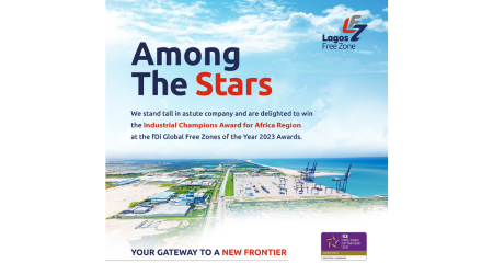 Lagos Free Zone awarded Industrial Champion by Global Free Zones of the Year 2023 Awards
