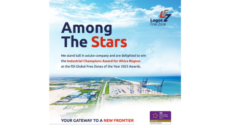 Lagos Free Zone awarded Industrial Champion by Global Free Zones of the Year 2023 Awards