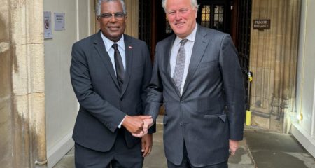 Minister of Foreign Affairs from The Bahamas visits Lord Marland at the House of Lords