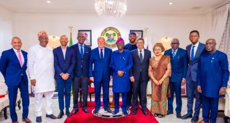 Lord Marland and CWEIC Delegation Calls Upon Lagos Governor, Babajide Sanwo-Olu